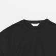 STILL BY HAND - Nepped crewneck t-shirt [CS07252] / Ink Black