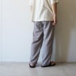 STILL BY HAND - Draped training pants [PT03252] / Greige
