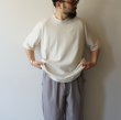 STILL BY HAND - Nepped crewneck t-shirt [CS07252] / Ecru