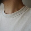 STILL BY HAND - Nepped crewneck t-shirt [CS07252] / Ecru