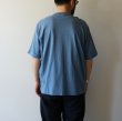 STILL BY HAND - Nepped crewneck t-shirt [CS07252] / Smoke blue