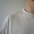 STILL BY HAND - Nepped crewneck t-shirt [CS07252] / Ecru