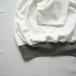 [women's] ironari - Can tee [I-25502B] / White×Light Gray