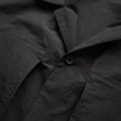 【women's】 STILL BY HAND WM - Cotton/Nylon open collar shirt [SH01252WM] / Black