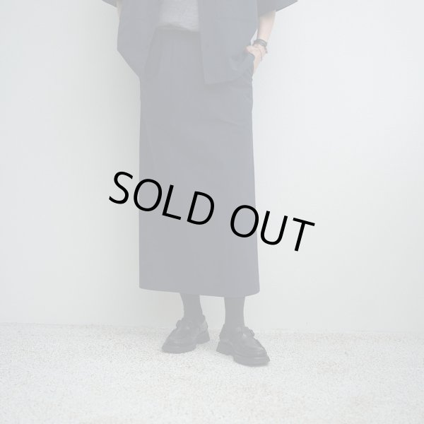 【women's】 STILL BY HAND WM - Cotton/Nylon easy skirt [SK01252WM] / Navy