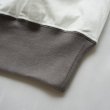 [women's] ironari - Can tee [I-25502B] / White×Light Gray