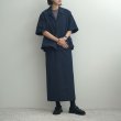 【women's】 STILL BY HAND WM - Cotton/Nylon easy skirt [SK01252WM] / Navy