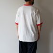 JACKMAN - Rib GCU T-shirt [JM5538] / White×Red