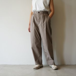 画像: 【unisex】EEL Products - Sun pants / Brown check