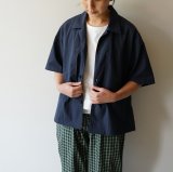 画像: 【women's】 STILL BY HAND WM - Cotton/Nylon open collar shirt / Navy