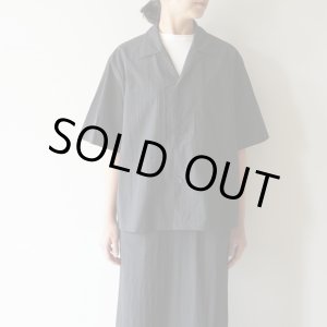 画像: ●30%OFF●【women's】STILL BY HAND WM - Cotton/Nylon open collar shirt / Black