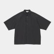 STILL BY HAND - Nylon regular collar shirt [SH01252] / Black