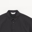 STILL BY HAND - Nylon regular collar shirt [SH01252] / Black