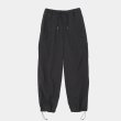 STILL BY HAND - Nylon easy wide pants [PT01252] / Black
