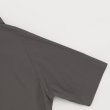 STILL BY HAND - Nylon regular collar shirt [SH01252] / Charcoal Brown
