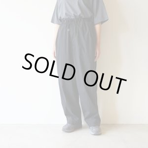 画像: ●20%OFF●[size44のみ] STILL BY HAND - Nylon easy wide pants / Black