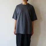 画像: 【unisex】STILL BY HAND - Striped t-shirt / Grey×Navy