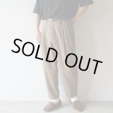 画像: [size46のみ] STILL BY HAND - Summer wool wide pants / Dusty Brown