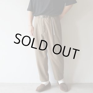 画像: [size46のみ] STILL BY HAND - Summer wool wide pants / Dusty Brown