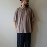 画像: STILL BY HAND - Cutsew polo / Mocha beige