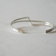 MEXICAN JEWELRY - TAXCO SILVER BANGLE 925 "straight&curve"