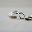 MEXICANJEWELRY - TAXCO SILVER BANGLE 925" double curve"