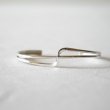 MEXICAN JEWELRY - TAXCO SILVER BANGLE 925 "straight&curve"