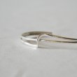MEXICAN JEWELRY - TAXCO SILVER BANGLE 925 "straight&curve"