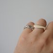 MEXICAN JEWELRY - TAXCO SILVER RING 925 "braid"