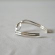 MEXICANJEWELRY - TAXCO SILVER BANGLE 925" double curve"