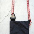 rerer - Pochette (air bag) / Black×刺繍Orange
