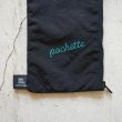 rerer - Pochette (air bag) / Black×刺繍Green