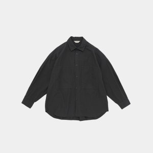 画像: STILL BY HAND - Garment dye over shirt / Ink Black