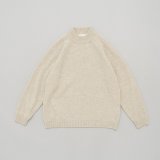 画像: STILL BY HAND - High neck pullover knit / Melange Oatmeal