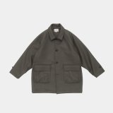 画像: STILL BY HAND - Melton raglan sleeve coat / Sage