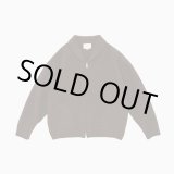 画像: STILL BY HAND - Shawl collar kntted blouson / Marron