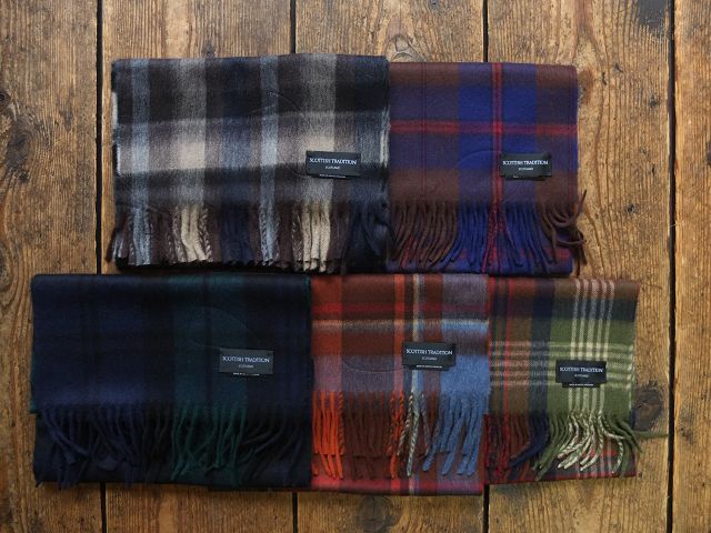 画像: Scottish Tradition - WOVEN SCARF&WARP KNIT SCARF