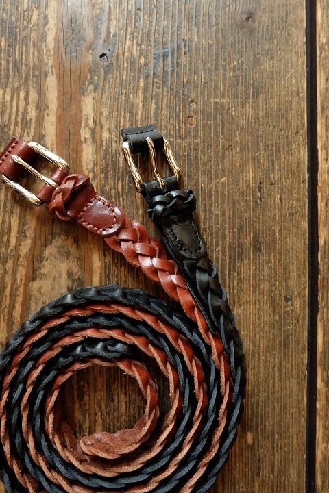 画像: ANGLO LEATHERCRAFT - 20mm 4PLY BRAIDED BELT