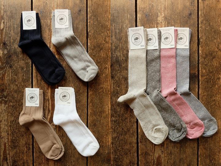 画像: LOCAL ROOTS - COTTON SHORT SOCKS,LINEN NYLON SOCKS