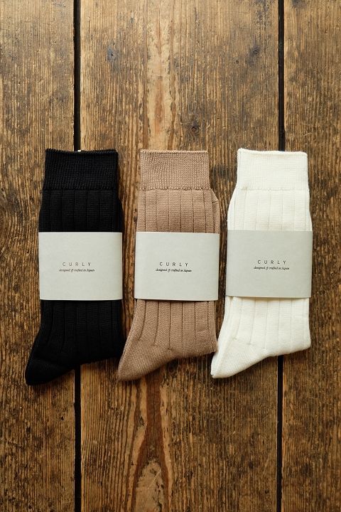 画像: CURLY - BRIGHT RIB SOCKS