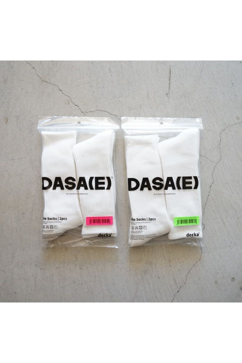 DASA(E) × decka - PILE SOCKS 2pcs