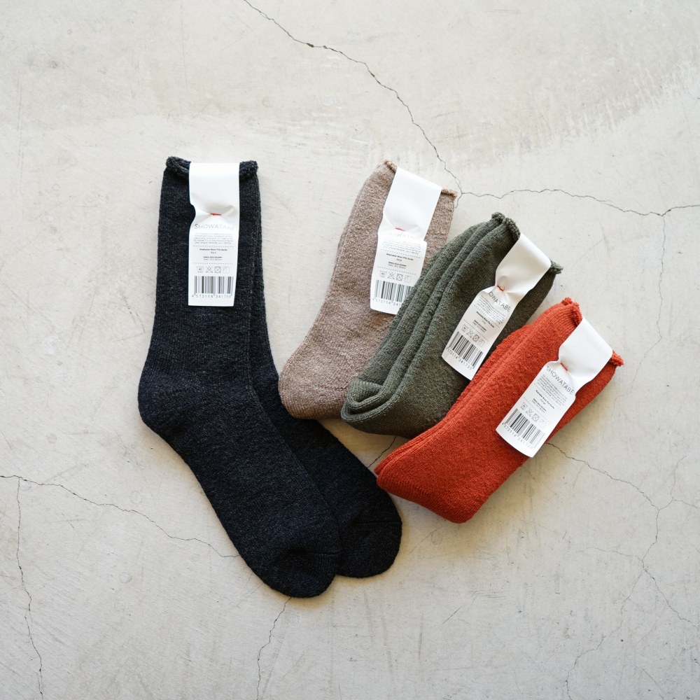 SHOWATABE - WASHABLE WOOL PILE SOCKS [SW-03]