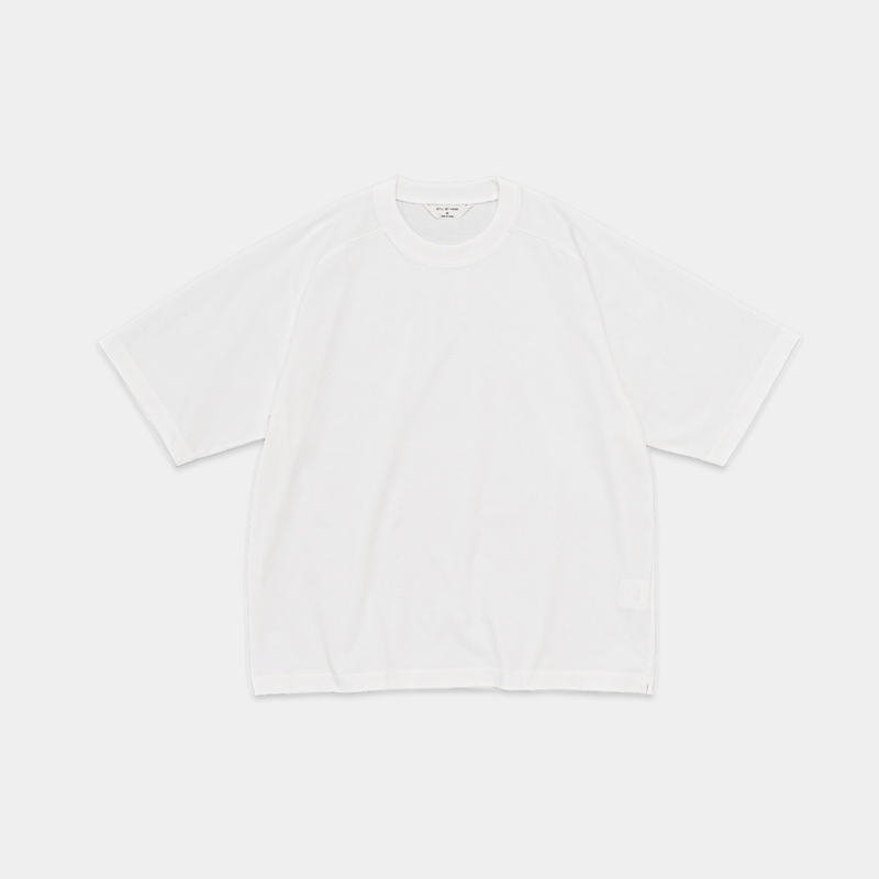STILL BY HAND - High twist short sleeve [CS08252] / White