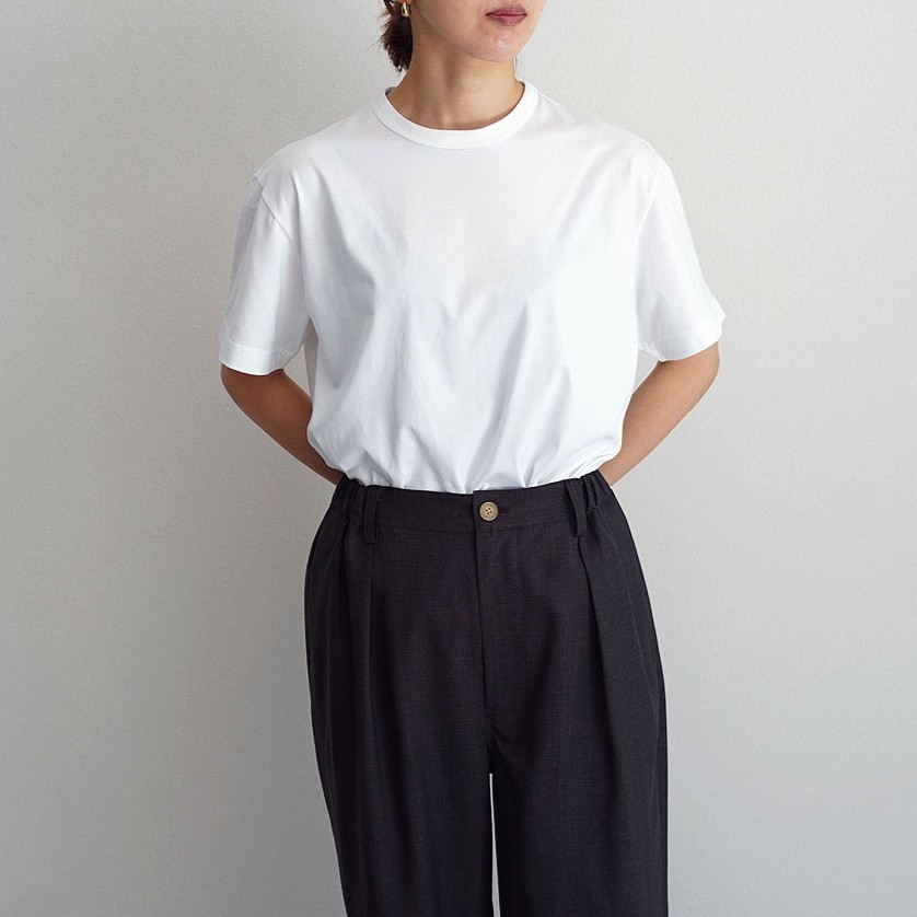 【women's】 STILL BY HAND WM - Crewneck T-shirt [CS01251WM] / White