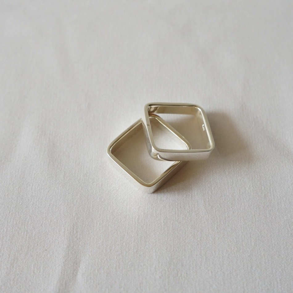 MEXICAN JEWELRY - TAXCO SILVER RING 925 "square"